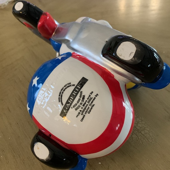 M&M ceramic motorcycle & side car candy dish 2002. - Picture 5 of 5